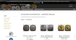 Desktop Screenshot of cavalierenumismatica.com