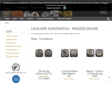 Tablet Screenshot of cavalierenumismatica.com